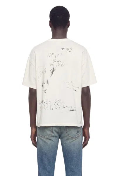 Ann Demeulemeester Everything Is Fine Sketch T-shirt In Neutral