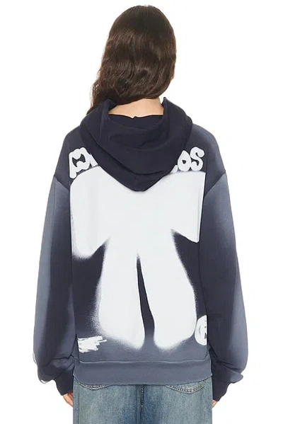 Acne Studios Bow Sweatshirt In Blue