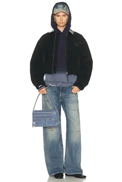 Acne Studios Bow Sweatshirt In Blue