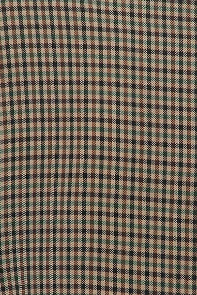 Balenciaga Tailored Wrap Jacket With Checkered Design For Women In Green