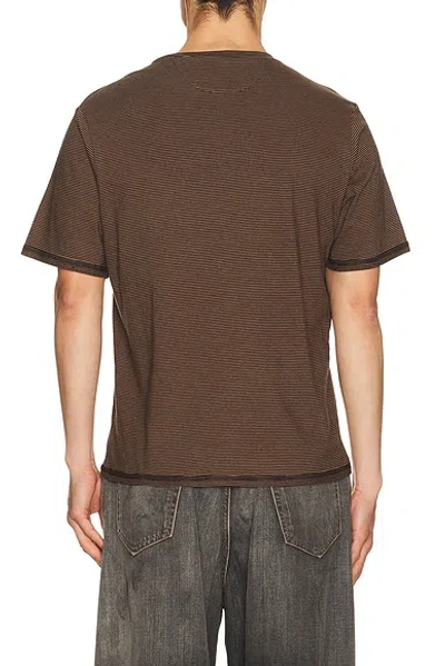 Commission Reversed Tee In Brown