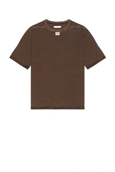 Commission Reversed Tee In Brown