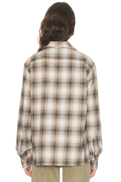 Jw Anderson Check Shirt In Multi