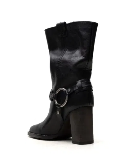 Free People Hayden Leather Boots In Black | ModeSens