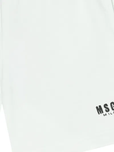 Msgm Drawstring-fastening Shorts In White