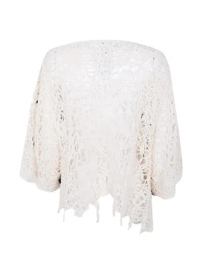 Aviu Pois Embroidered Bluse In White