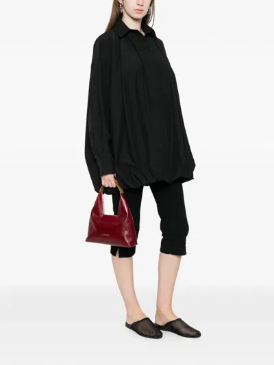 Eleh Gathered Jacket In Blue