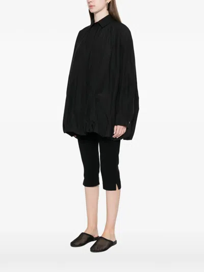 Eleh Gathered Jacket In Blue