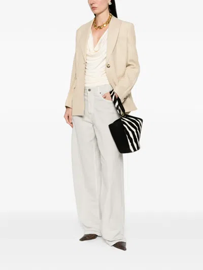 Joseph Rochd Button Single-breasted Blazer In Neutral