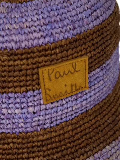 Paul Smith Striped Bucket Hat In Multi