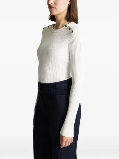 Fusalp Button-shoulder Sweater In White