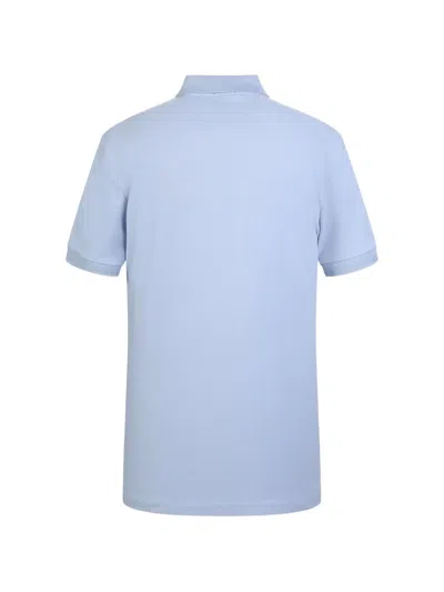 Hugo Boss Buttoned Short-sleeve Polo Shirt In Blue