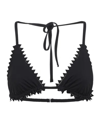 Jacquemus Triangle Bikini Top Le Haut De Maillot In Black