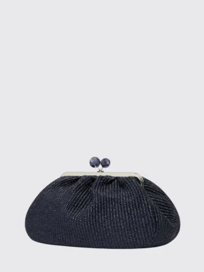 Weekend Max Mara Pasticcino Medium Shoulder Bag In Blue