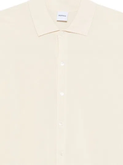 Aspesi Button-up Sweater In Neutral