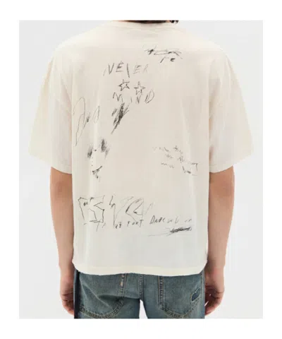 Ann Demeulemeester Everything Is Fine Sketch T-shirt In Neutral