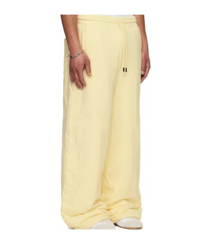Lu'u Dan Thickened Bontans Drawstring Sweatpants In Yellow