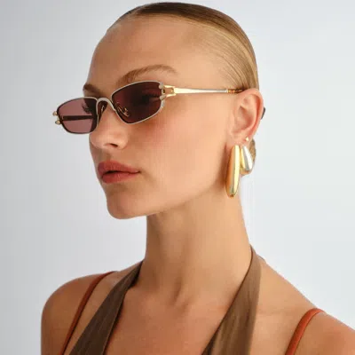 Le Specs Numero Cinco In Brown