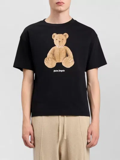 Palm Angels Men Black Bear T-shirt, Xxs Luxury T-shirts For Men Darveys