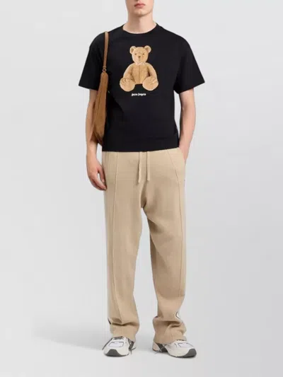 Palm Angels Men Black Bear T-shirt, Xxs Luxury T-shirts For Men Darveys