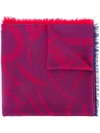 Kenzo Woven Scarf In Red