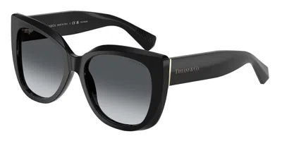 Tiffany & Co Tiffany Polar Grey Gradient Cat Eye Ladies Sunglasses Tf4229f 8001t3 55 In Black