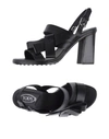 Tod's Sandals In Black