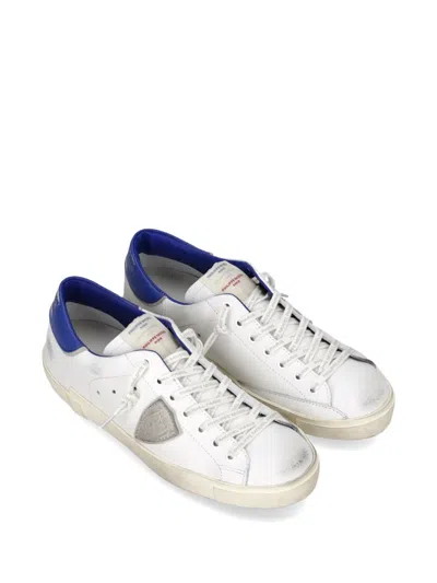 Philippe Model Triangle-patch Sneakers In Blue
