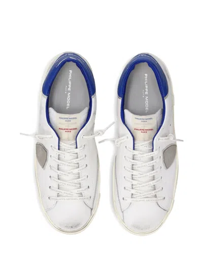 Philippe Model Triangle-patch Sneakers In Blue