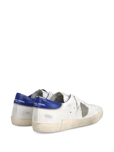 Philippe Model Triangle-patch Sneakers In Blue