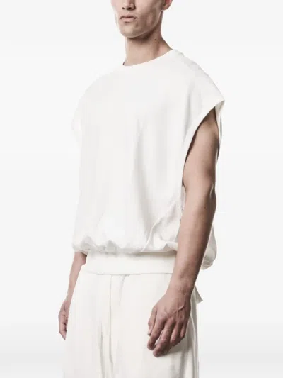 Thom Krom Oversized Sleeveless T-shirt In White