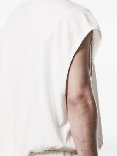 Thom Krom Oversized Sleeveless T-shirt In White