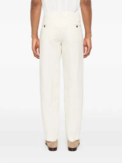 Berwich Buttoned Trousers In Neutral