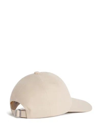 Maison Kitsuné Logo Patch Cap In Neutral