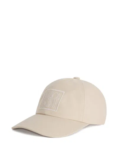 Maison Kitsuné Logo Patch Cap In Neutral