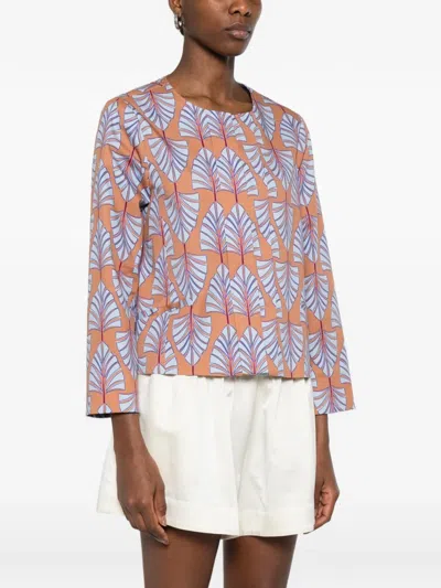 Niū Leaf-print Jacket In Multi