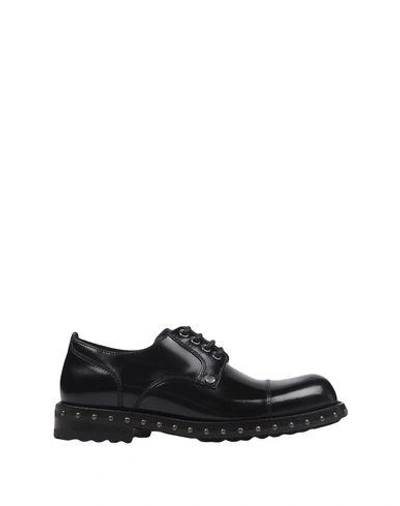 Shop Dolce & Gabbana Laced Shoes In Black