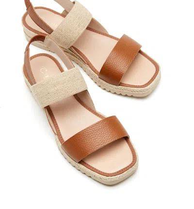 La Canadienne Rowena Leather Espadrille Wedge Sandals In Multi