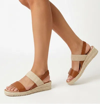 La Canadienne Rowena Leather Espadrille Wedge Sandals In Multi