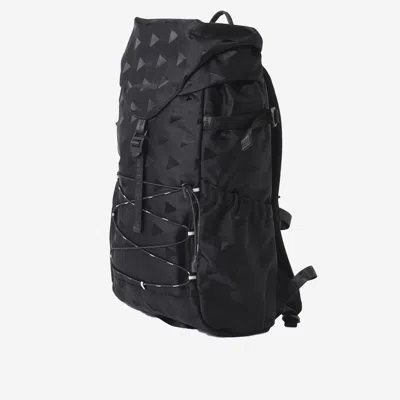 And Wander Triangle Jacquard Backpack In Black