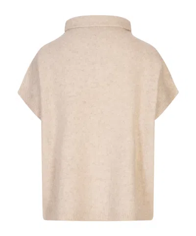 P.a.r.o.s.h Short-sleeved Turtleneck Pullover In Brown