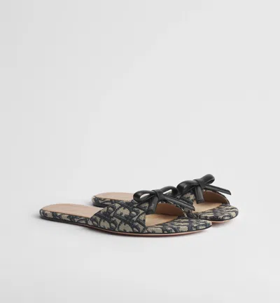 Dior Bow Slide In Blue