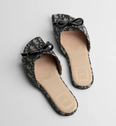 Dior Bow Slide In Blue