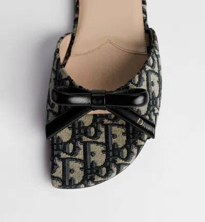 Dior Bow Slide In Blue