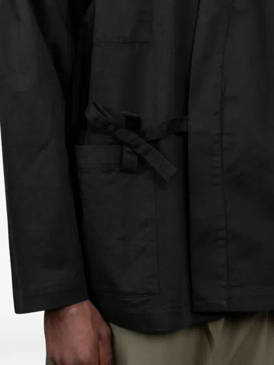 Universal Works Wrap-front Kimono In Black