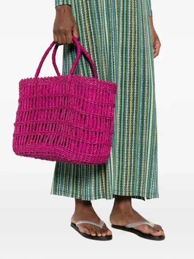 Niū ウーブン ハンドバッグ In Pink