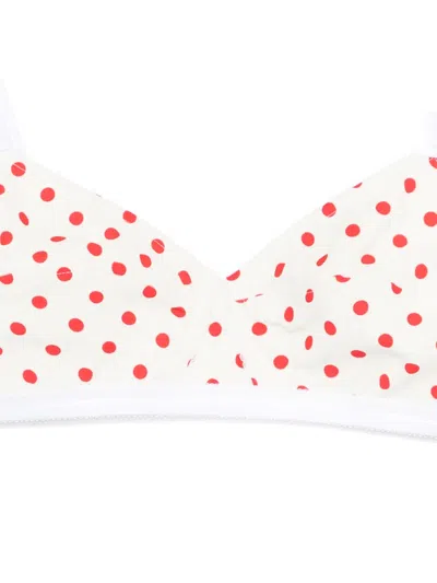 N°21 Polka Dot Bra In White