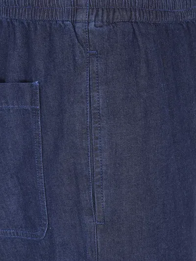 Aspesi Elasticated Trousers In Blue