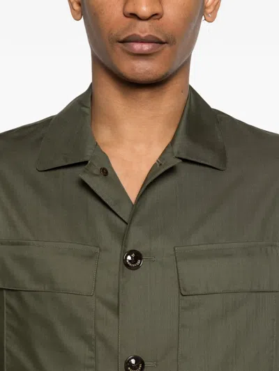Montecore Buttoned Pocket Jacket In Green