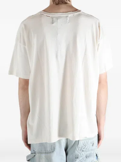 Paly Hollywood Patterned Distressed T-shirt In Neutral